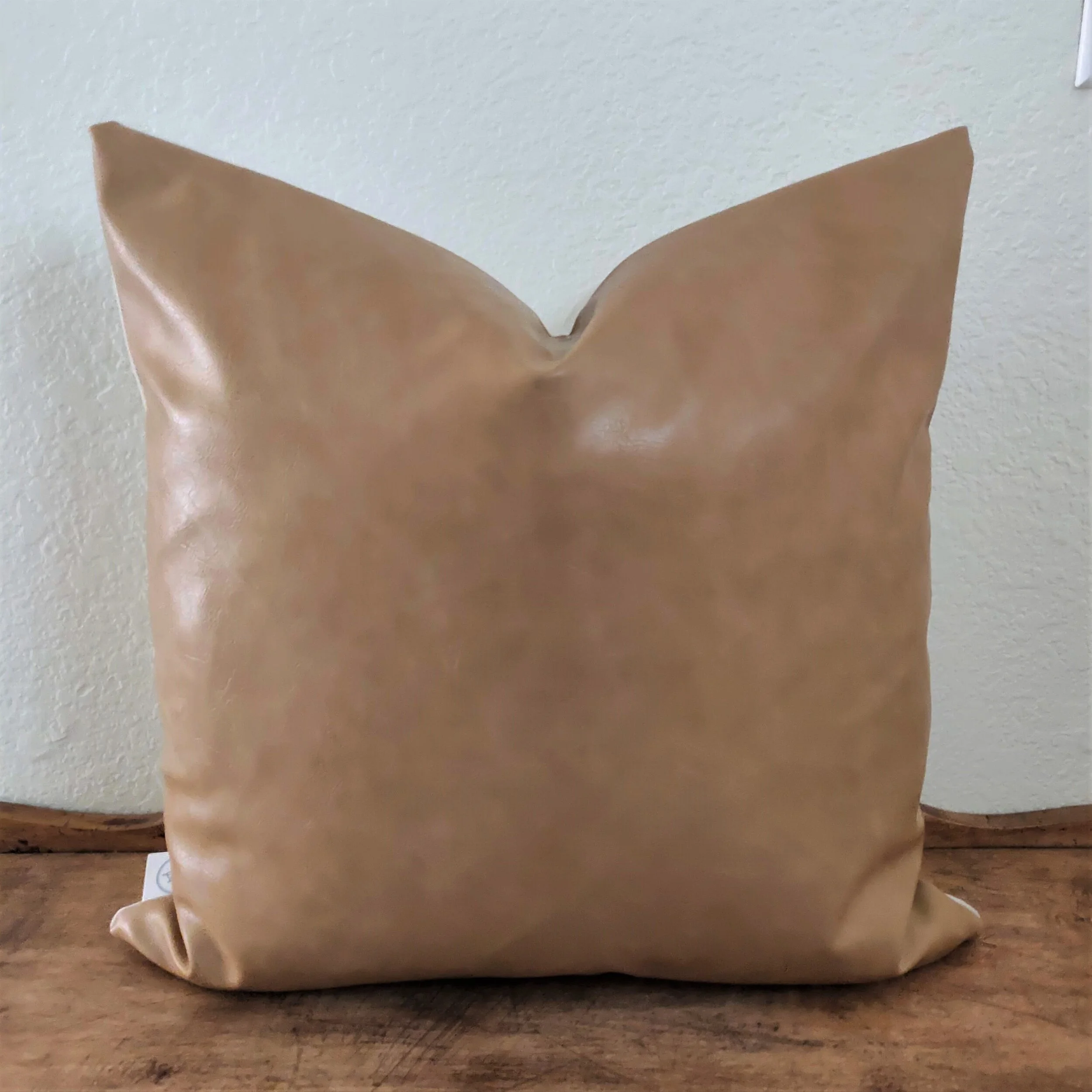 Vegan leather pillow 2025